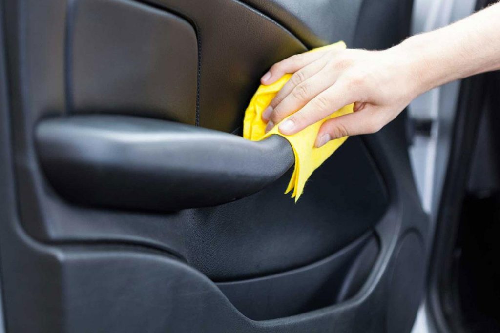 Car Cleaning With Hand