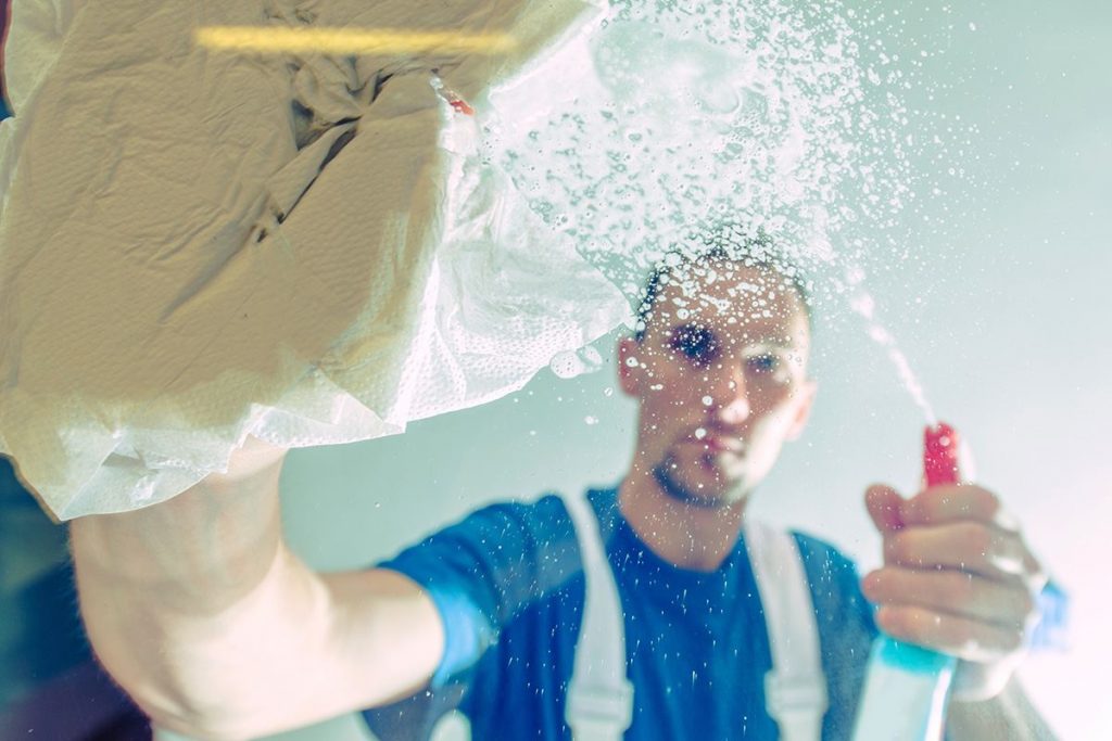 Table Glass Cleaning