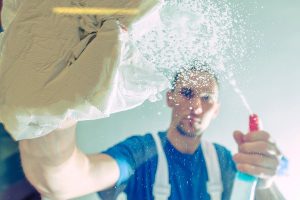 Table Glass Cleaning